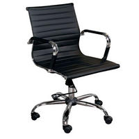 DIREKTORSKA STOLICA  crna   - boja hroma/crna, Dizajnerski, plastika (54/89-98,5/62cm) - Lesnina-XXXL