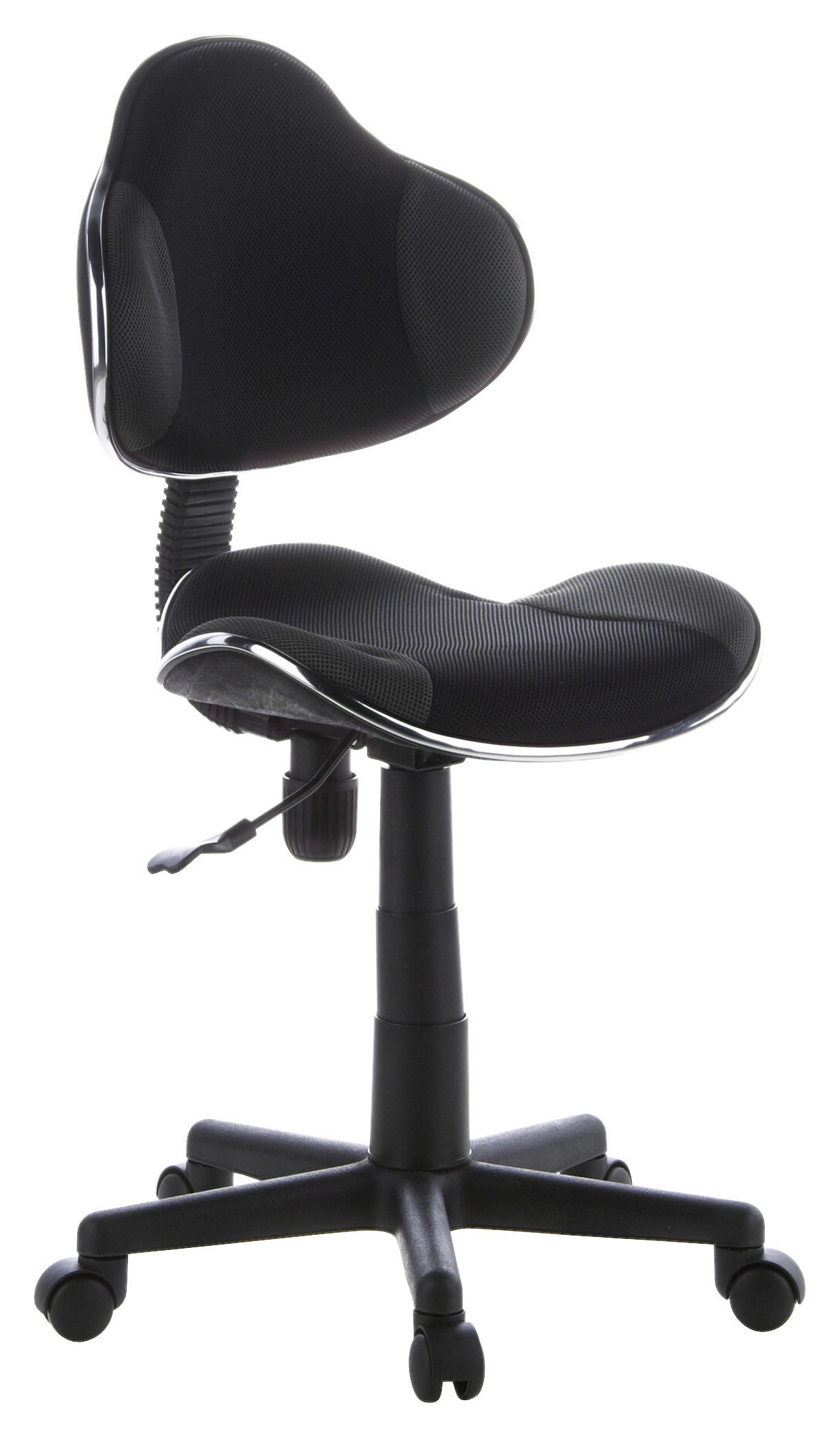 JUGENDDREHSTUHL Grau, Schwarz  - Schwarz/Grau, Basics, Kunststoff (45/86-101/42cm) - MID.YOU