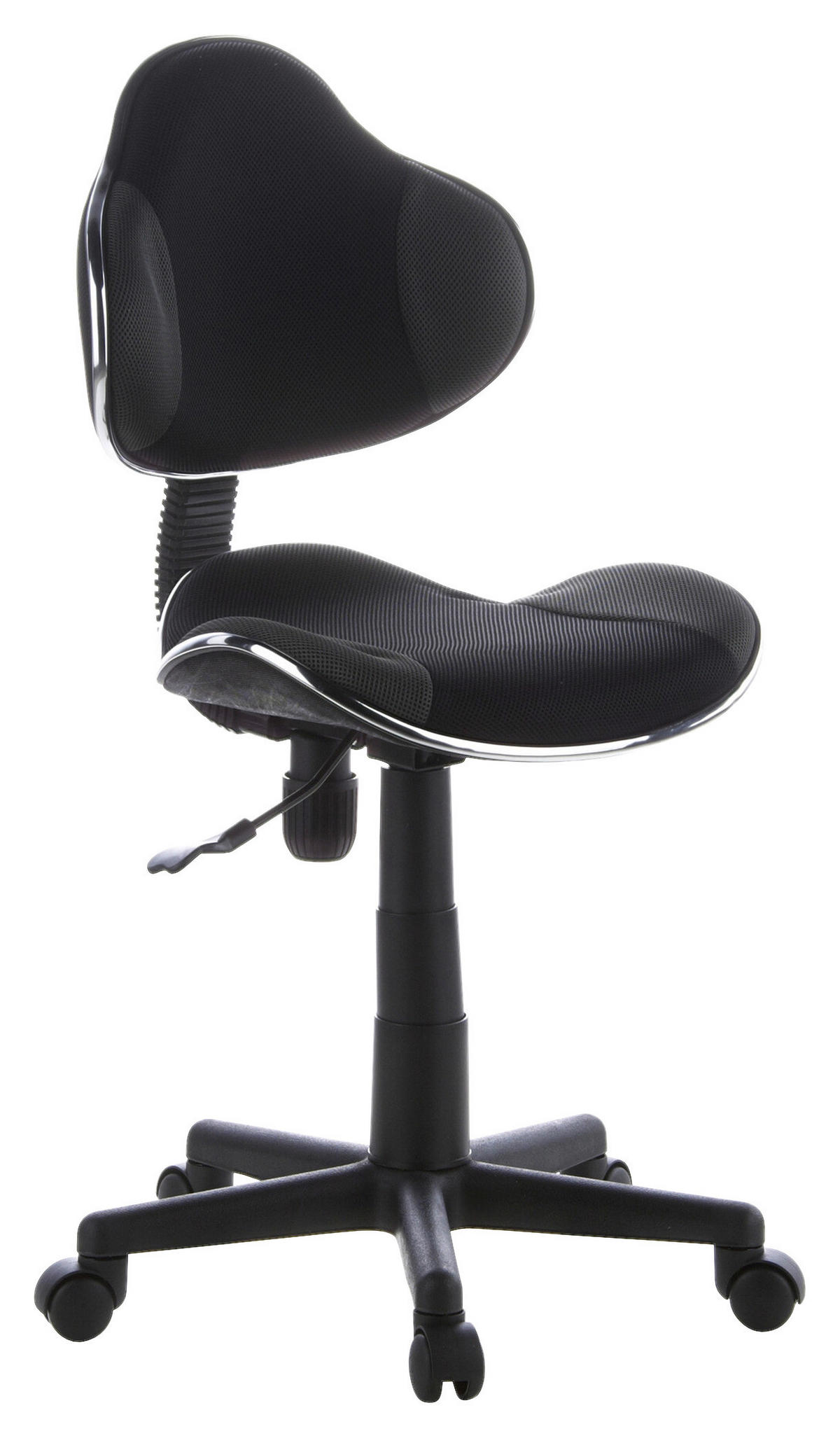 JUGENDDREHSTUHL Grau, Schwarz  - Schwarz/Grau, Basics, Kunststoff (45/86-101/42cm) - MID.YOU