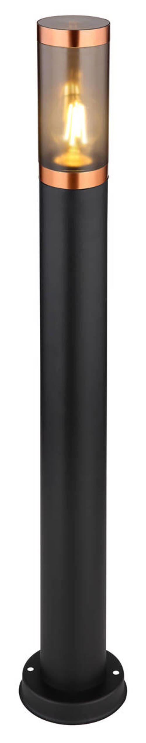 VÄGLAMPA - grå/svart, Design, metall/plast (12,7/80cm) - Globo