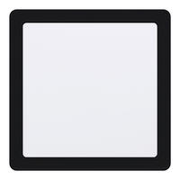 STROPNÉ LED SVIETIDLO, 21,6/21,6/2,6 cm - čierna/biela, Basics, kov/plast (21,6/21,6/2,6cm) - Eglo