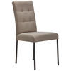 STUHL Webstoff Schwarz, Taupe  - Taupe/Schwarz, Design, Textil/Metall (46/91/61cm) - home24