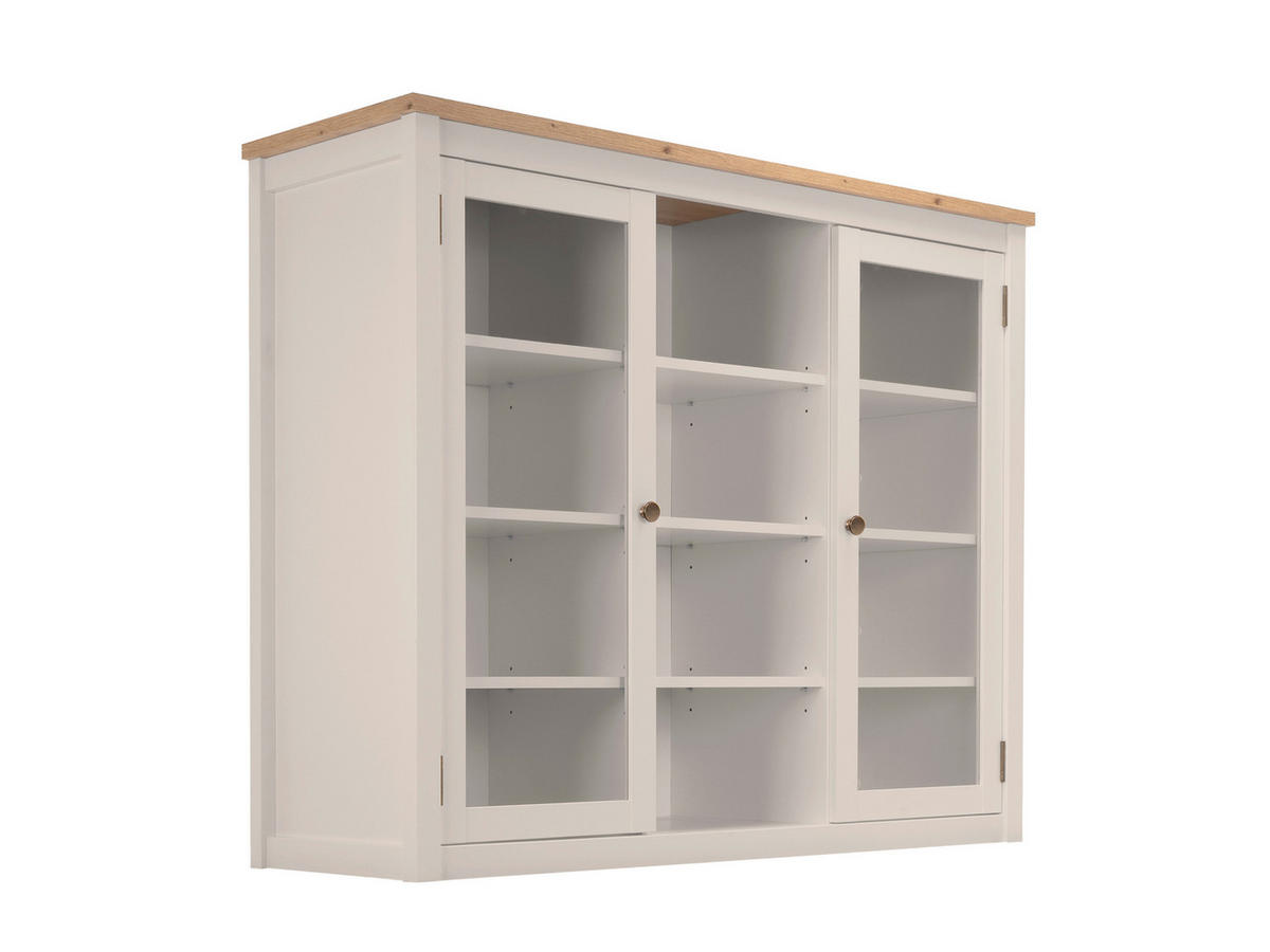 BUFFETAUFSATZ 119,6/100/40 cm   - Kaschmir/Eiche Artisan, Konventionell, Glas/Holzwerkstoff (119,6/100/40cm) - MID.YOU