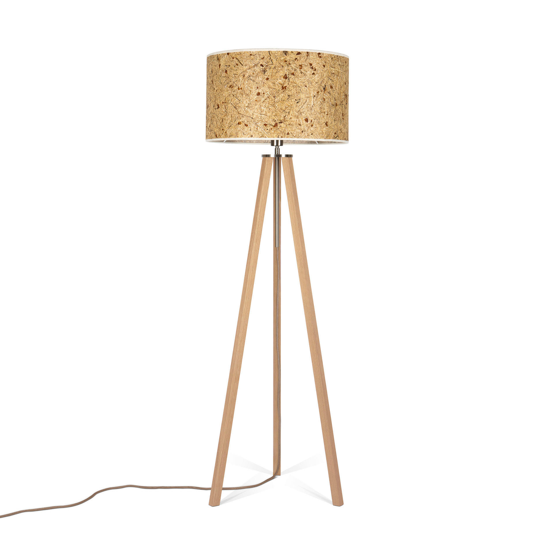 STEHLEUCHTE  50/150/50 cm   - Eiche Bianco/Eichefarben, Basics, Naturmaterialien/Holz (50/150/50cm)