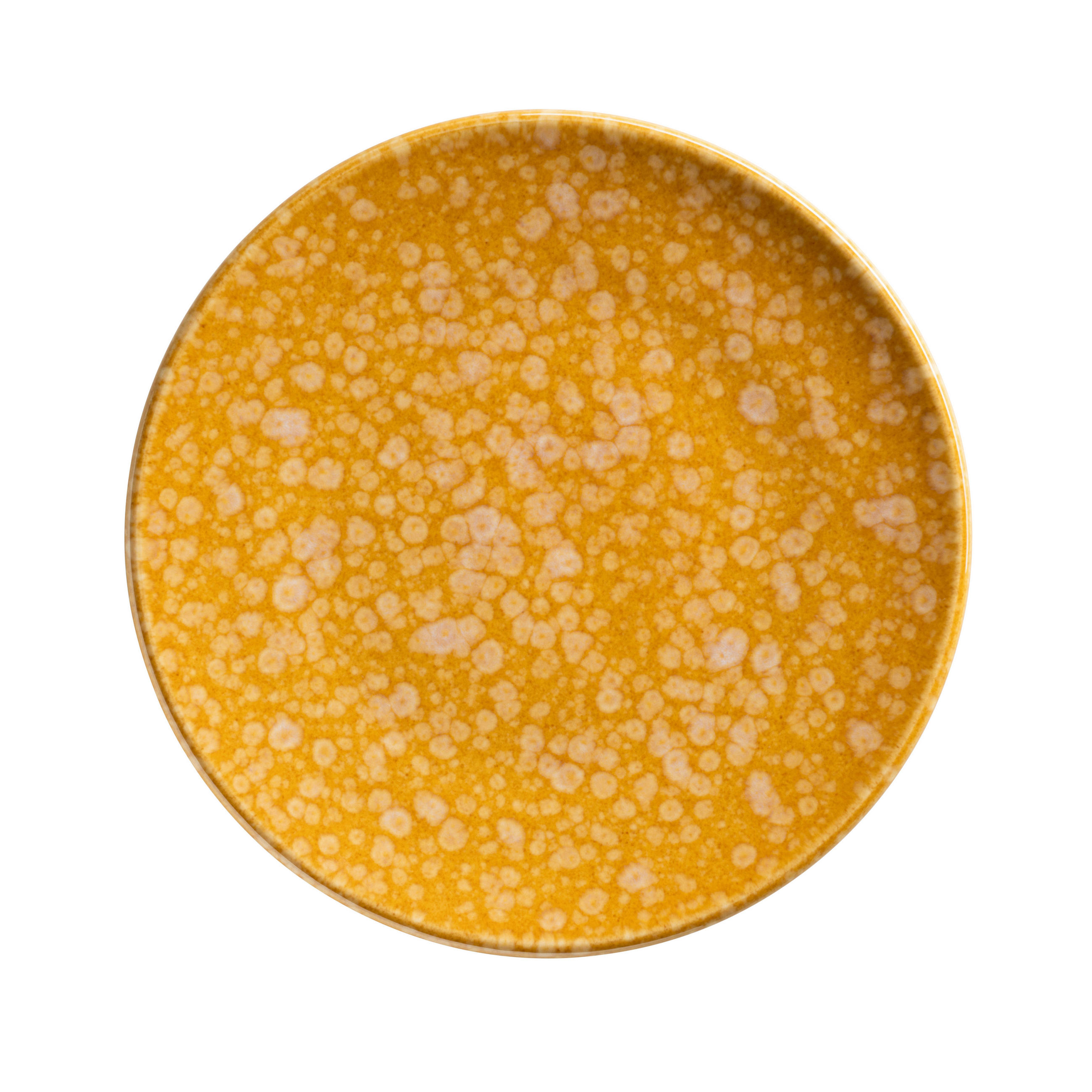 DESSERTTELLER Weiß, Dunkelgelb 4-teilig ALPENGLÜHEN  - Dunkelgelb/Weiß, Basics, Keramik (22/2,5cm) - Mäser