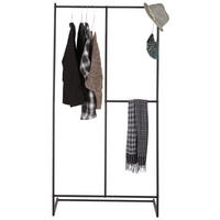 KLÄDSTÄLLNING i svart 80/160/40 cm   - svart, Trend, metall (80/160/40cm) - Best Price