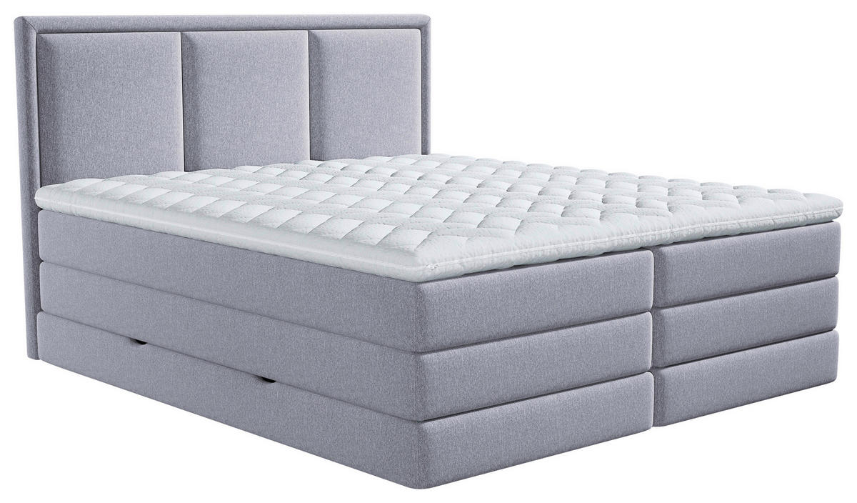 BOXSPRING KREVET    200/220 cm  - siva, Design, tekstil/plastika (200/220cm) - MID.YOU