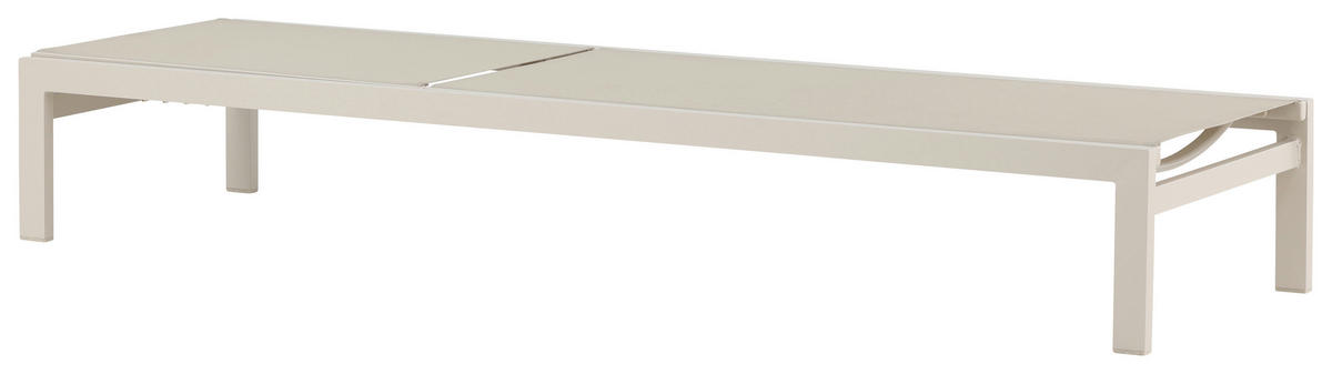 SONNENLIEGE 60/30/195 cm  - Beige, KONVENTIONELL, Metall (60/30/195cm) - Gardenson