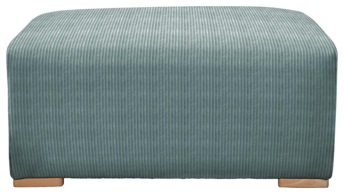 HOCKER in Textil Mintgrün  - Buchefarben/Mintgrün, Konventionell, Holz/Textil (101/44/92cm) - Livetastic