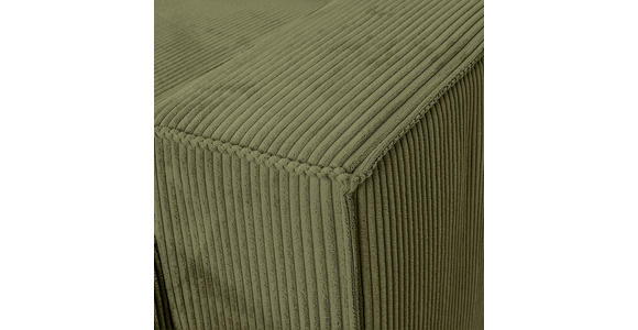 WOHNLANDSCHAFT  in Cord Dunkelgrün  - Dunkelgrün/Schwarz, KONVENTIONELL, Kunststoff/Textil (155/348/155cm) - Carryhome