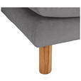 ECKSOFA Grau Chenille Rückenkissen, Rücken echt  - Buchefarben/Grau, KONVENTIONELL, Holz/Textil (276/162cm) - Carryhome