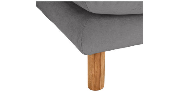 ECKSOFA Grau Chenille Rückenkissen, Rücken echt  - Buchefarben/Grau, KONVENTIONELL, Holz/Textil (276/162cm) - Carryhome