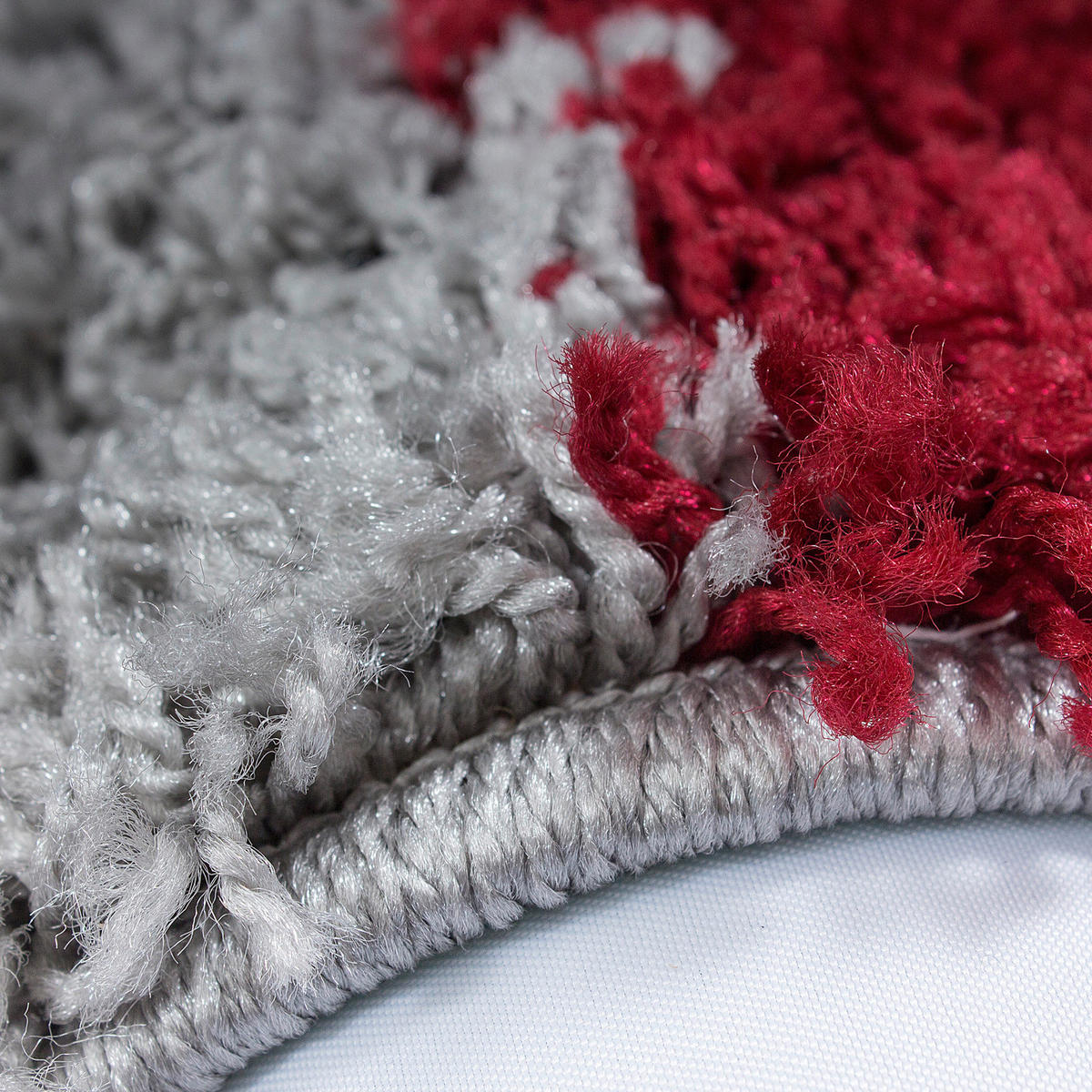 HOCHFLORTEPPICH 200/290 cm Life 1501 Rot, Weiß, Hellgrau  - Rot/Hellgrau, KONVENTIONELL, Textil (200/290cm) - Novel