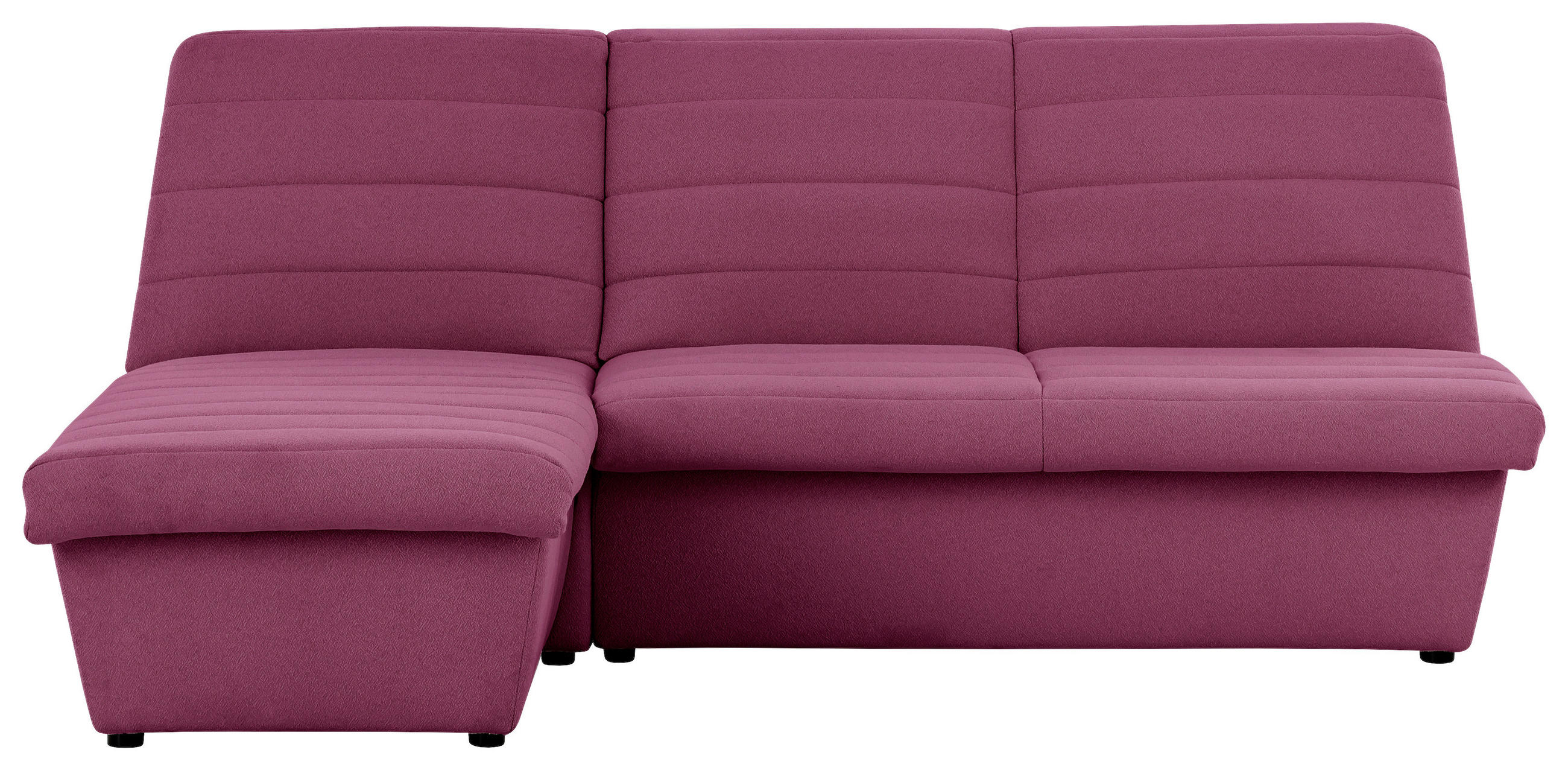 ECKSOFA in Webstoff Weinrot  168/214 cm  - Weinrot/Schwarz, Design, Kunststoff/Textil (168/214cm) - LOOKS by W.Joop