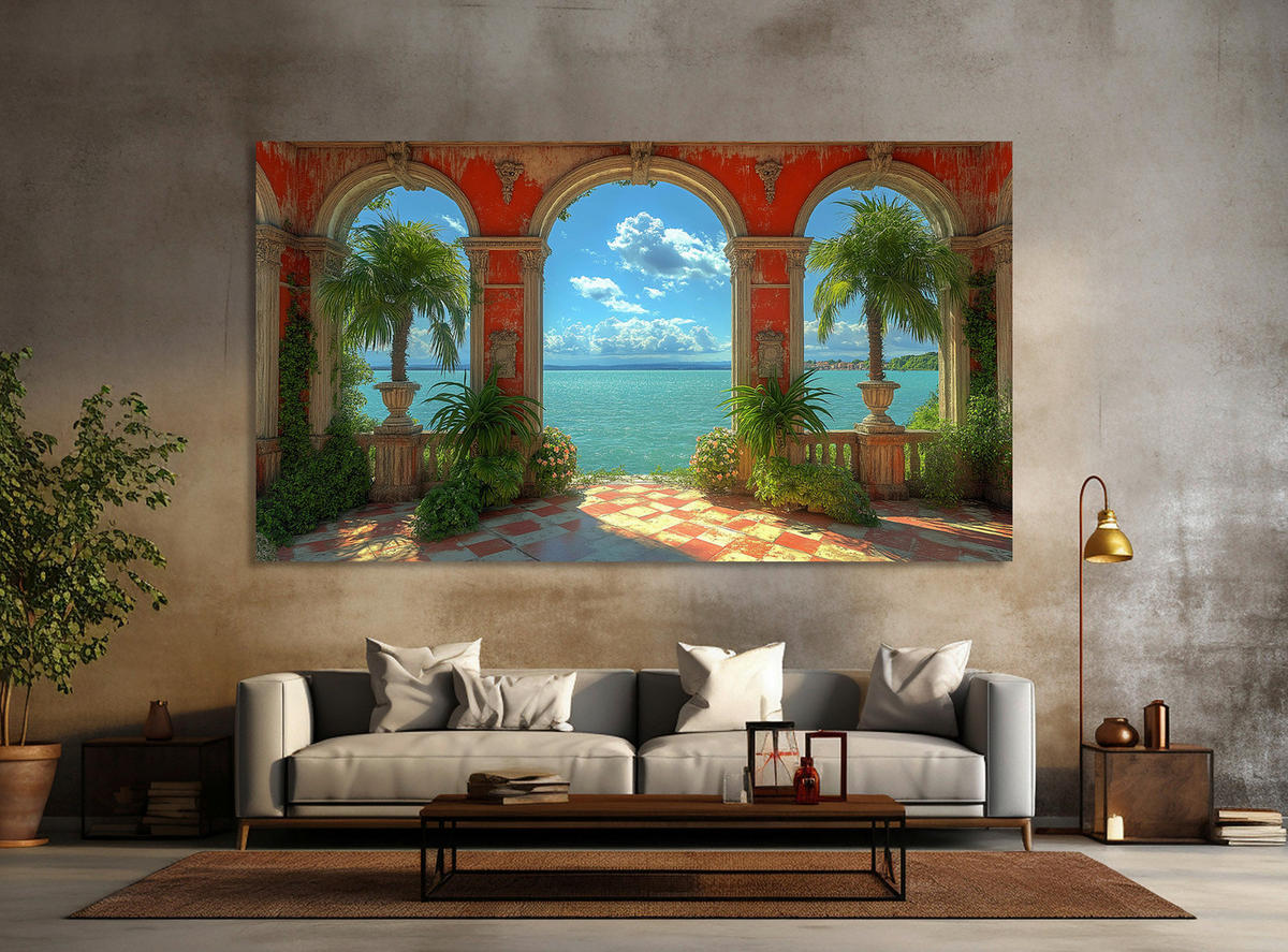 ACRYLGLASBILD Architektur  - Multicolor, Basics, Kunststoff (100/180/1,70cm) - Euroart