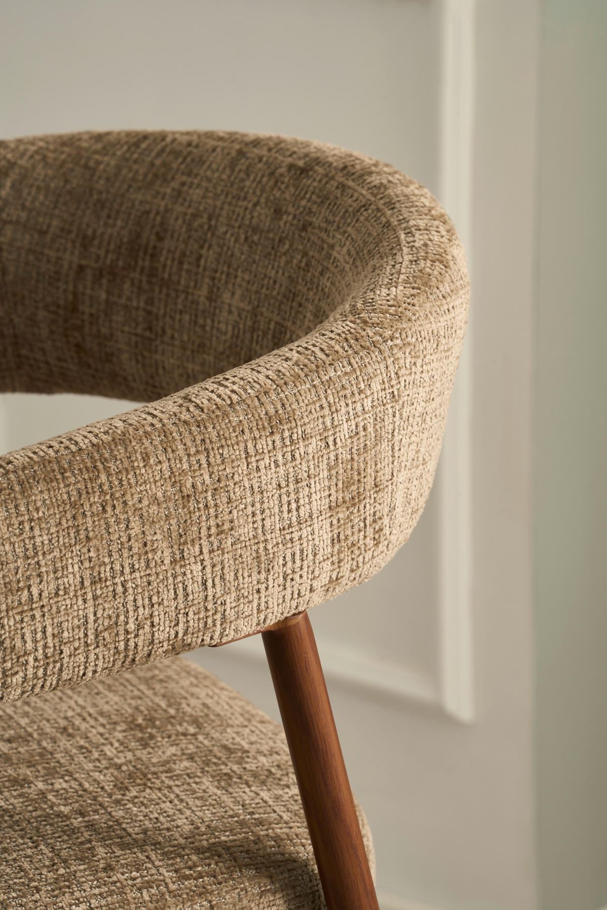 BARHOCKER in Braun, Walnussfarben  - Walnussfarben/Braun, MODERN, Holz/Textil (53/93/55cm) - Livetastic