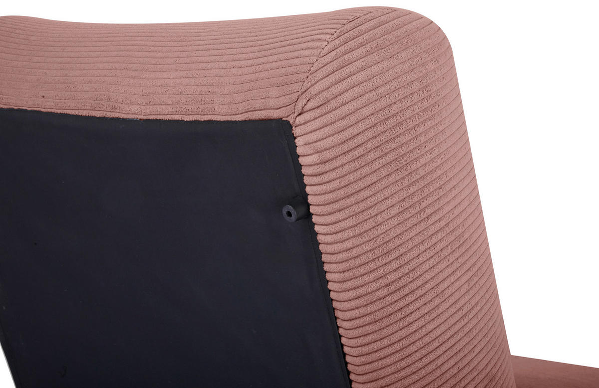SCHLAFSESSEL in Cord Altrosa  - Altrosa, Design, Textil (81/88/160cm) - Livetastic