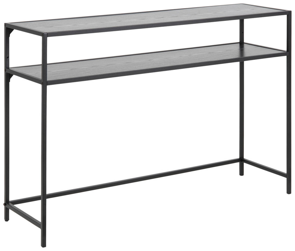 KONSOLENTISCH Seaford Schwarz  - Schwarz, Trend, Holzwerkstoff/Metall (120/79/35cm)