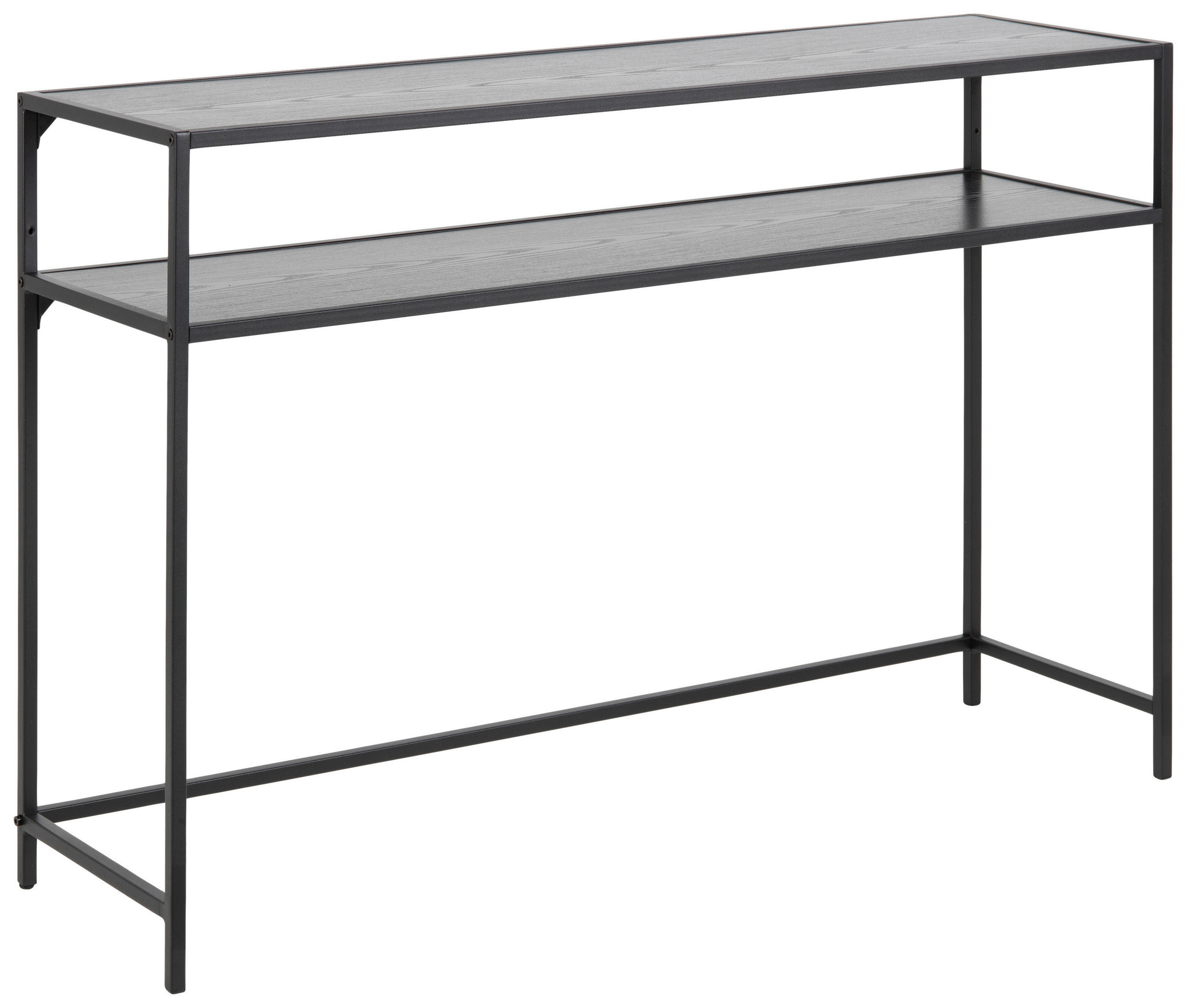 KONZOLOVÝ STOLEK, černá, kompozitní dřevo, 120/79/35 cm