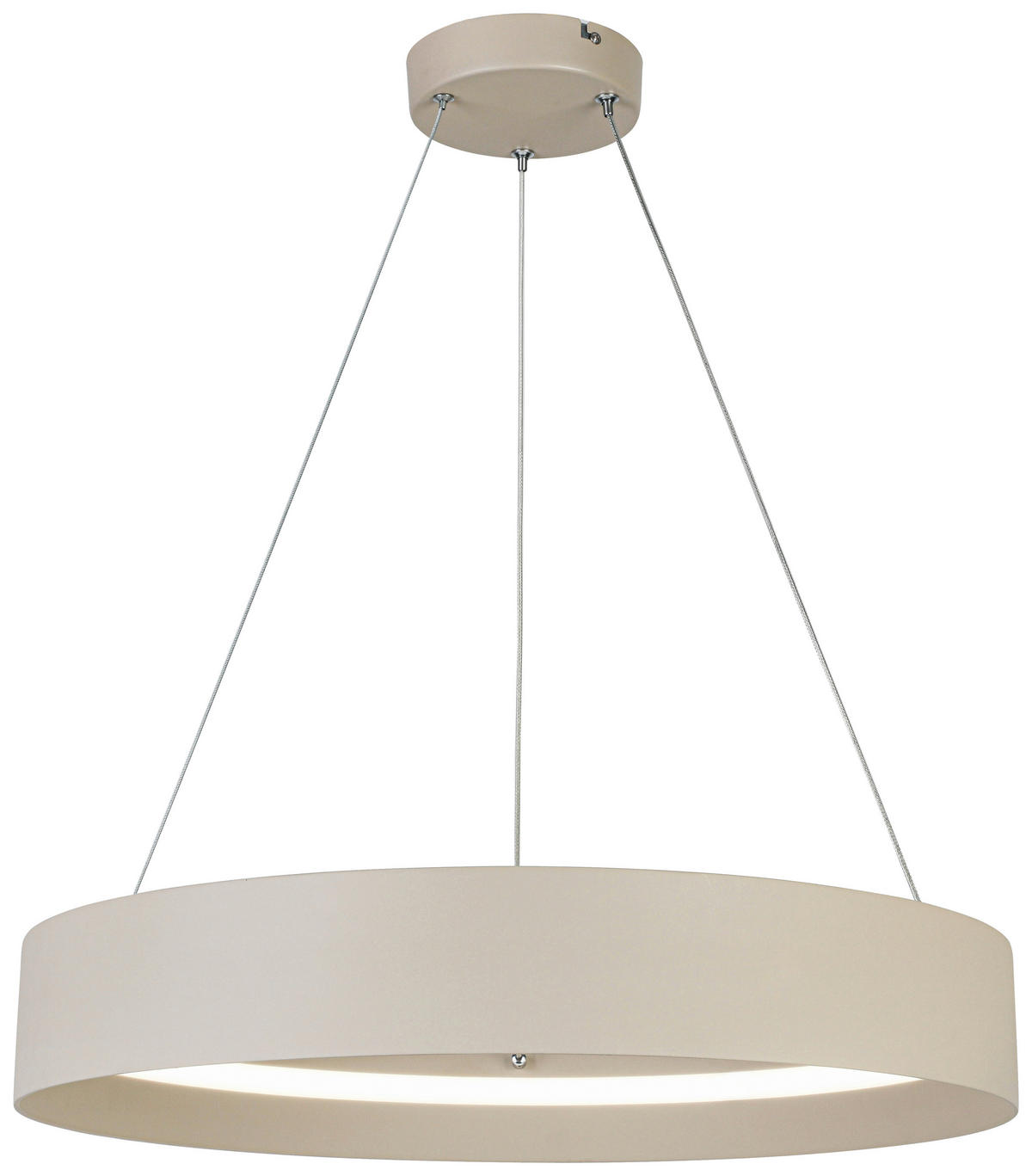 HÄNGELEUCHTE 58,4/120 cm   - Sandfarben/Weiß, Trend, Kunststoff/Metall (58,4/120cm) - Collet's Monde