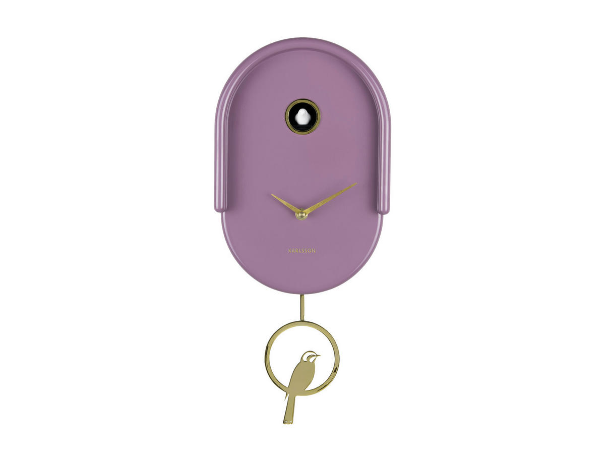 WANDUHR  Mauve  - Mauve, Basics, Kunststoff (42/20cm) - Karlsson