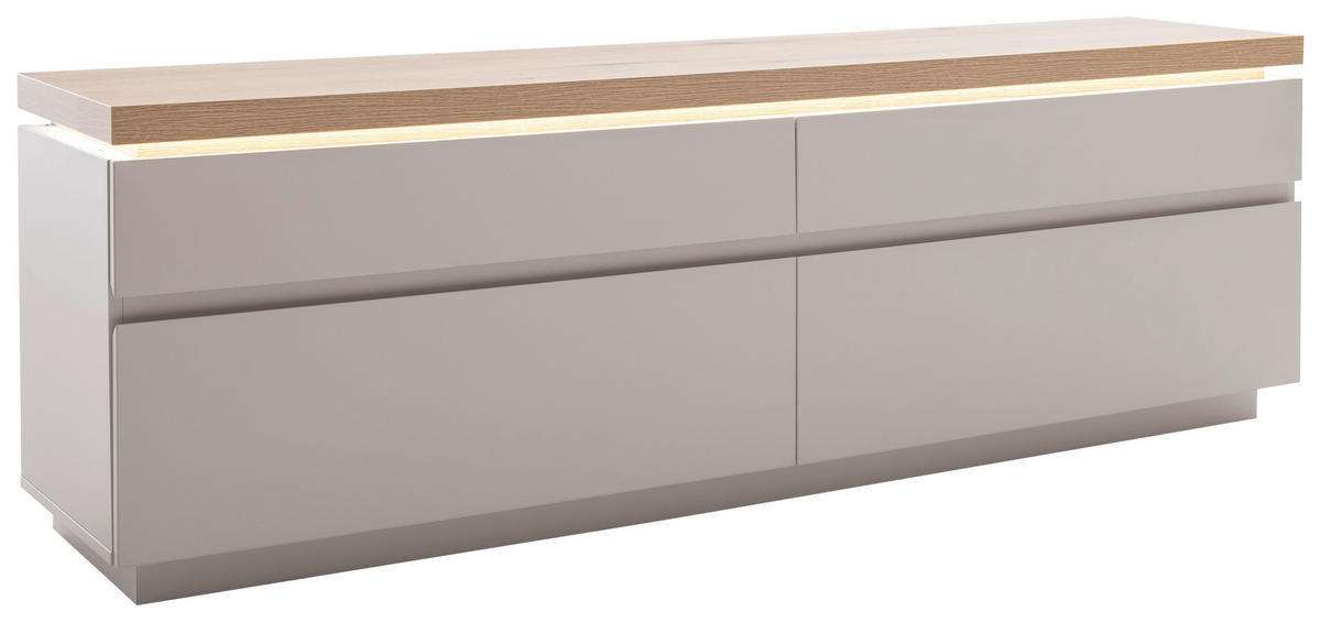 TV-ELEMENT - Kaschmir/Eichefarben, Design, Holzwerkstoff (180/58/40cm) - Livetastic