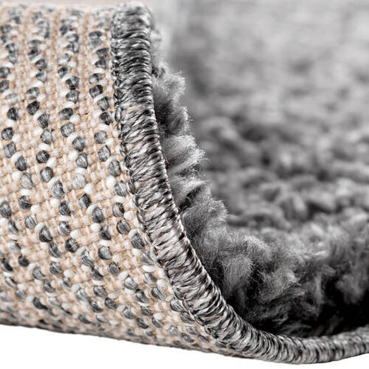 HOCHFLORTEPPICH 200/290 cm ETHNO-SHAGGY Anthrazit  - Anthrazit, Basics, Textil (200/290cm)