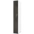 DREHTÜRENSCHRANK in Grau, Weiß - Chromfarben/Weiß, Design, Holzwerkstoff/Metall (30/208/57cm) - Welnova DREHTÜRENSCHRANK in Grau, Weiß - Chromfarben/Weiß, Design, Holzwerkstoff/Metall (30/208/57cm) - Welnova