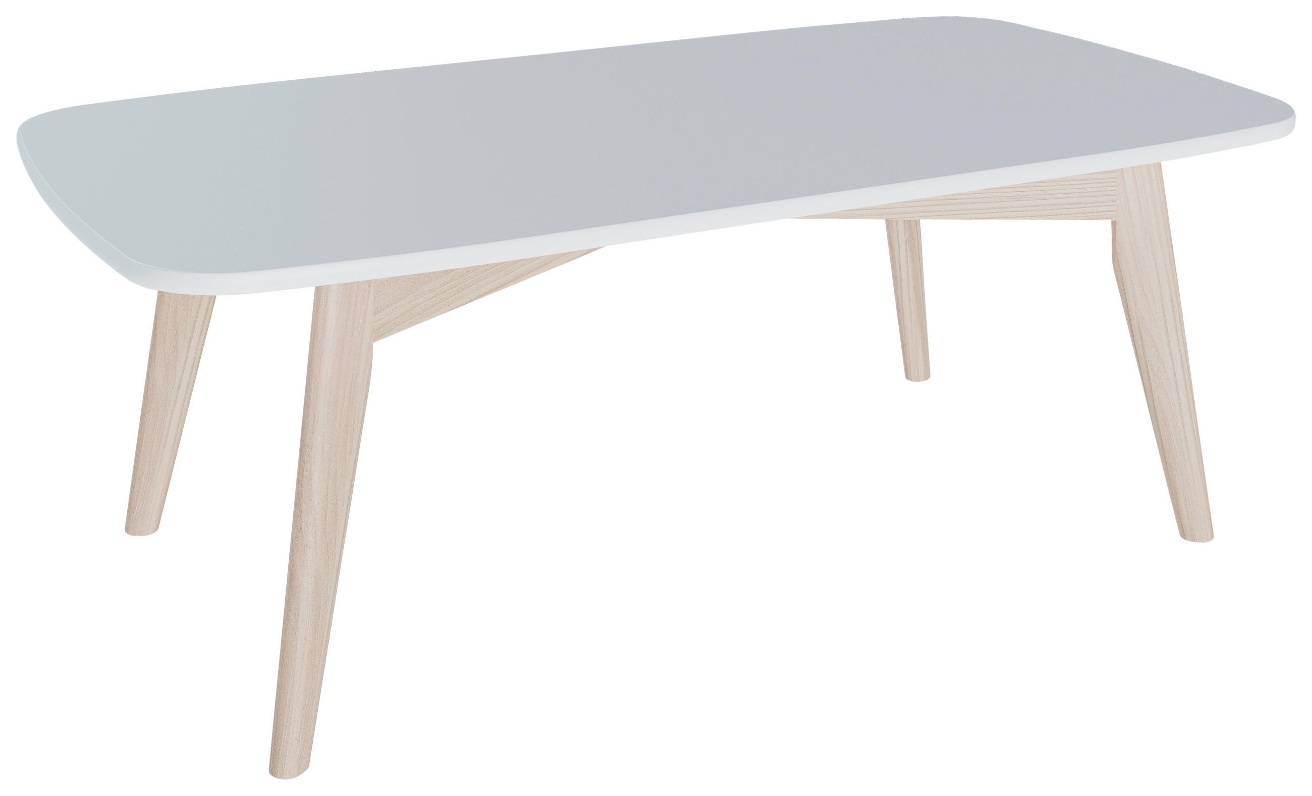 COUCHTISCH in Holz 128/68/44,5 cm  - Weiß, KONVENTIONELL, Holz (128/68/44,5cm) - MID.YOU