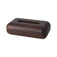 TASCHENTUCHBOX Holz  - Dunkelbraun, Basics, Holz (16/27,1/8cm) - Aquanova