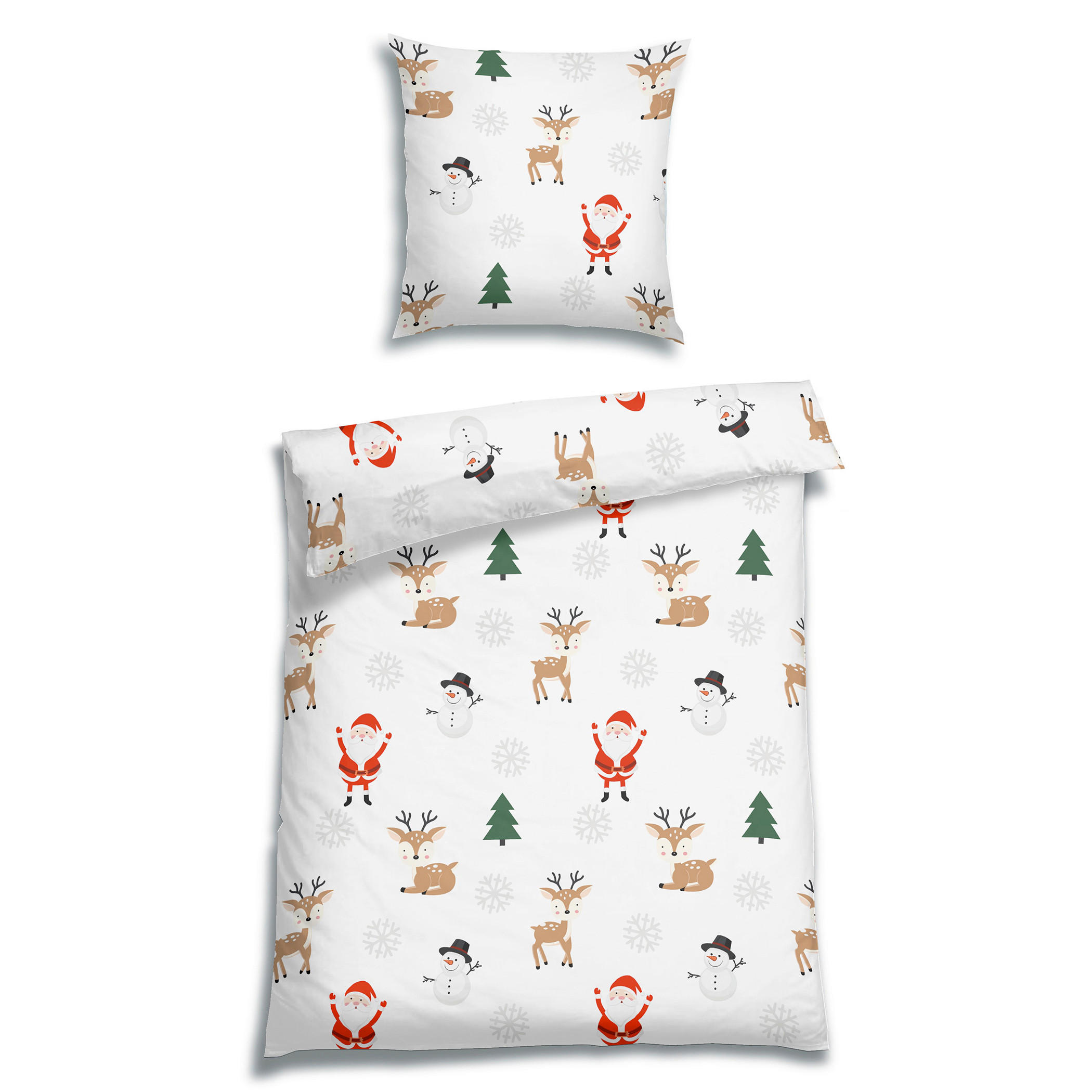 BETTWÄSCHE 2-teilig Flanell 135/200 cm  - Weiß, Basics, Textil (135/200cm) - Florella