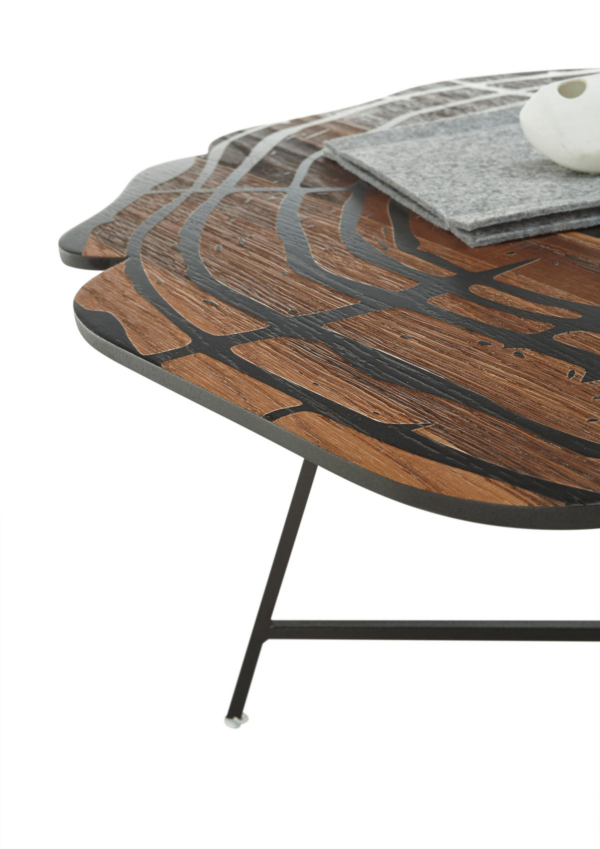 COUCHTISCH in Holzwerkstoff, Metall  - Schwarz, LIFESTYLE, Holzwerkstoff/Metall (70/40cm) - MID.YOU