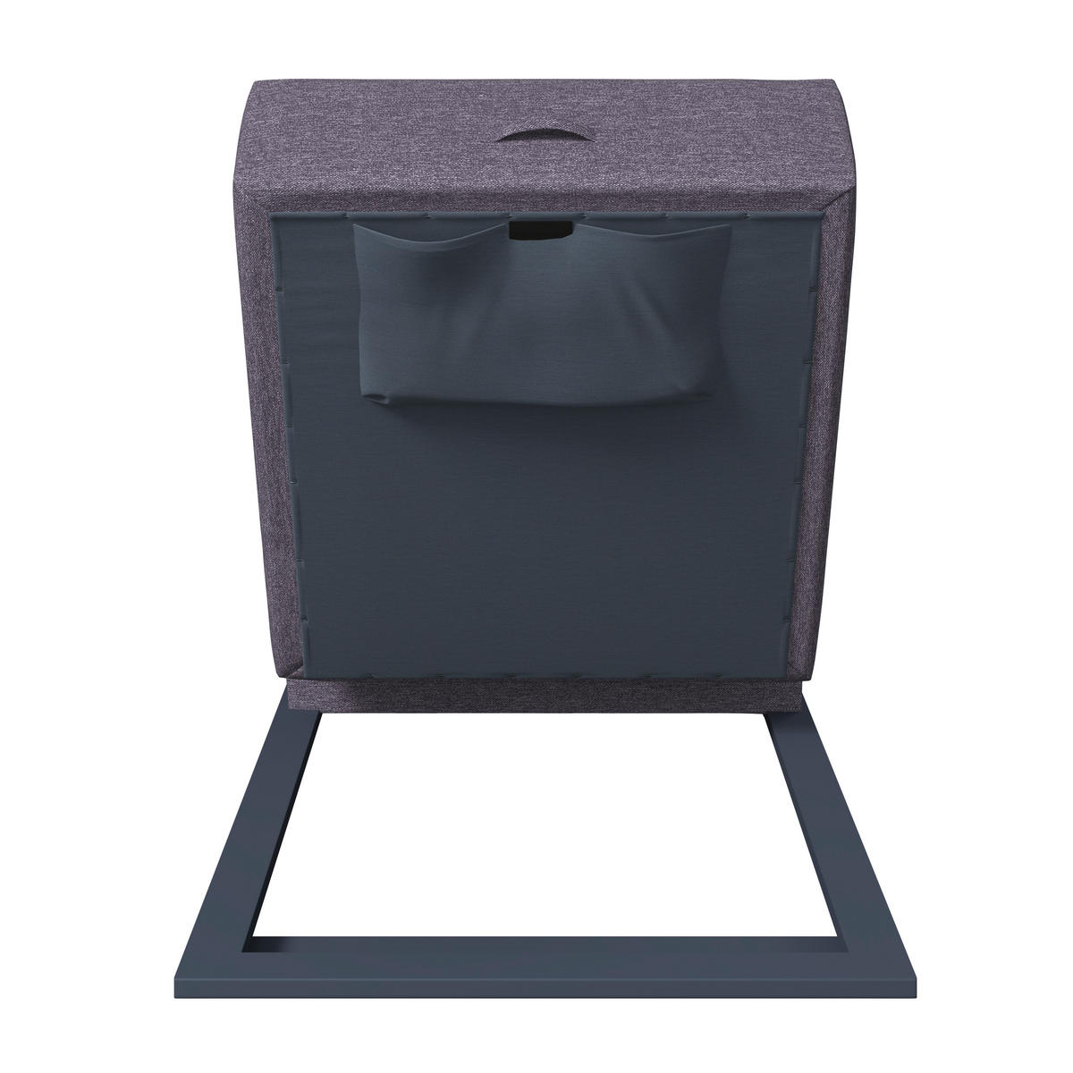 ZÁHRADNÉ LEŽADLO kov, textil - biela/tmavosivá, Modern, kov/textil (200/31/75cm) - Ambia Garden