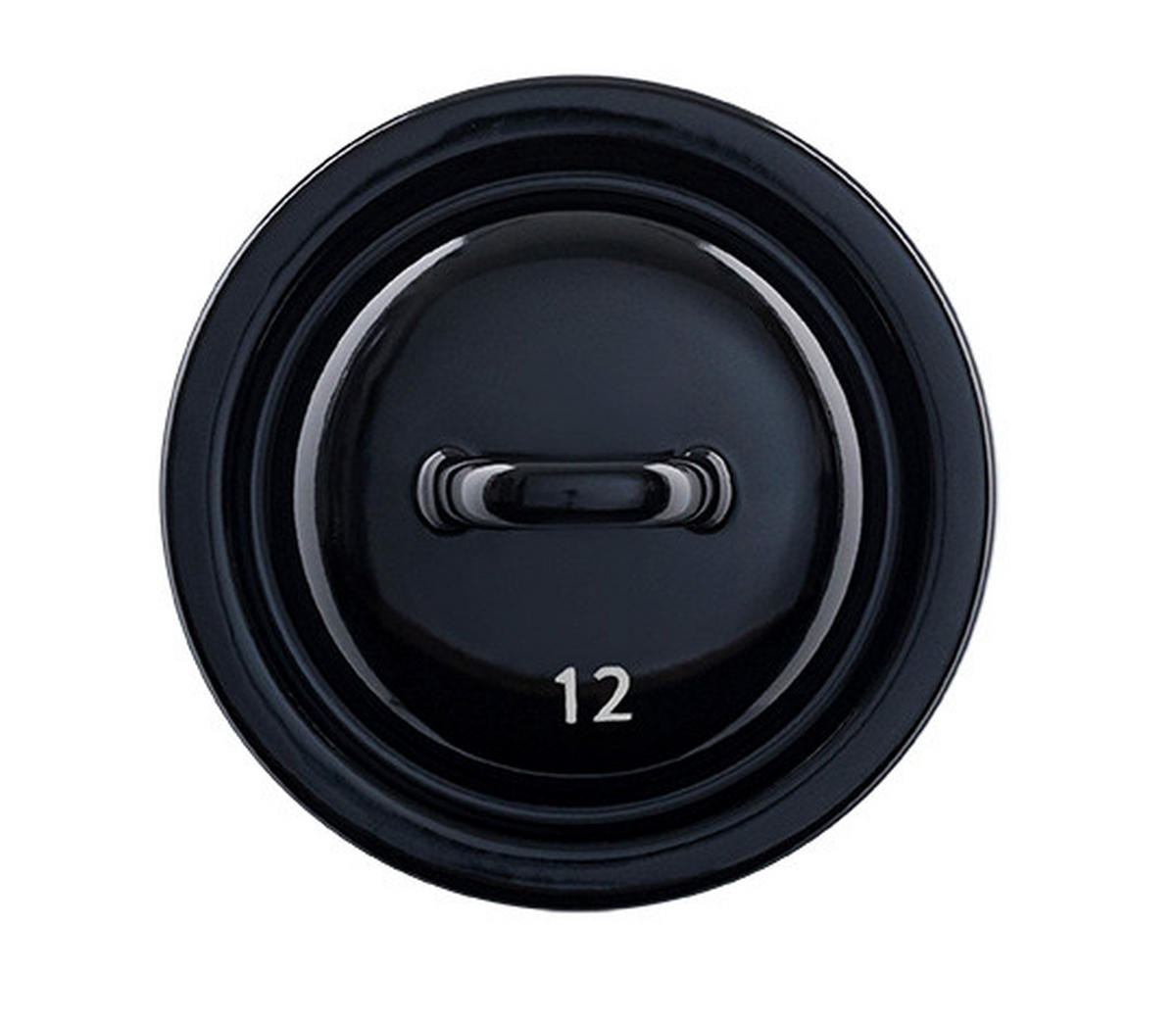 TOPFDECKEL 12 cm  - Schwarz, LIFESTYLE, Metall (12cm) - Riess