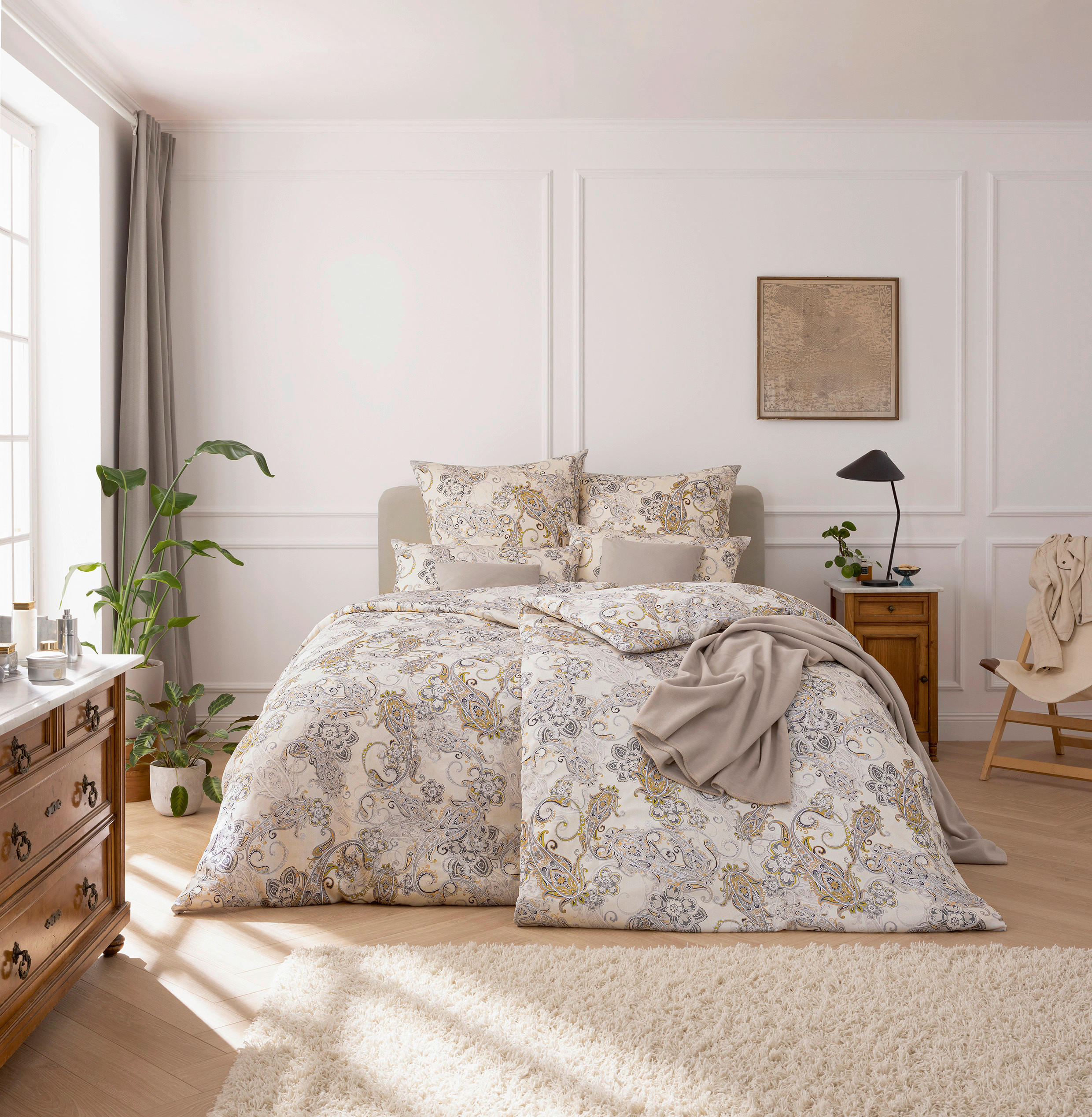 BETTWÄSCHE ATELIER Interlock-Jersey 135/200 cm  - Creme, Design, Textil (135/200cm) - Estella