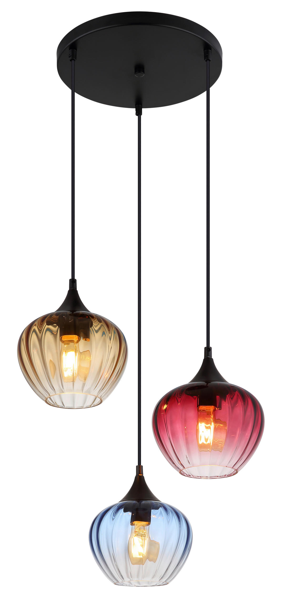 ZÁVĚSNÉ SVÍTIDLO, 45/150 cm  - černá, Basics, kov/plast (45/150cm)