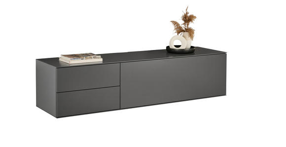 LOWBOARD  181/44/50 cm 2 Schublade(n) Beimöbel erhältlich, hängend, in verschiedenen Holzdekoren erhältlich  - Anthrazit, Design, Holzwerkstoff (181/44/50cm) - Dieter Knoll