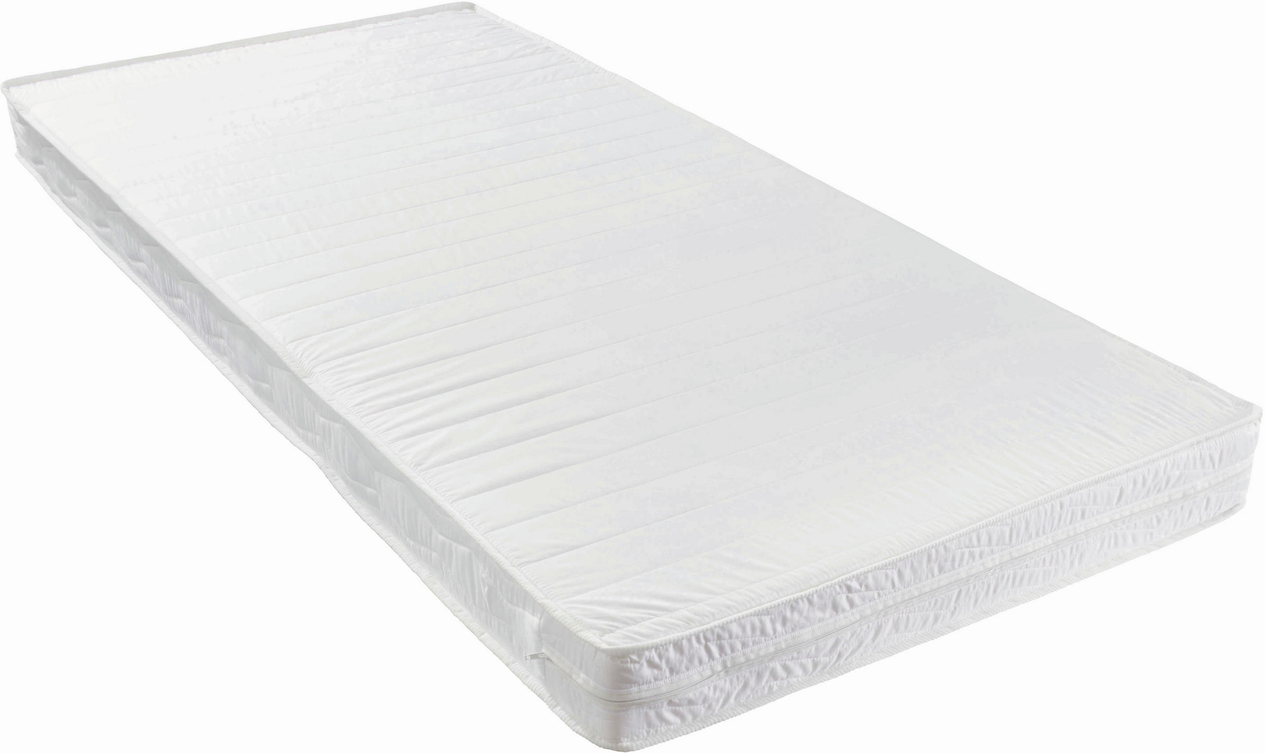 KOMFORTSCHAUMMATRATZE Höhe ca.: 13 cm, H2 = mittel,  - Weiß, Basics, Textil (140/200cm) - Boxxx