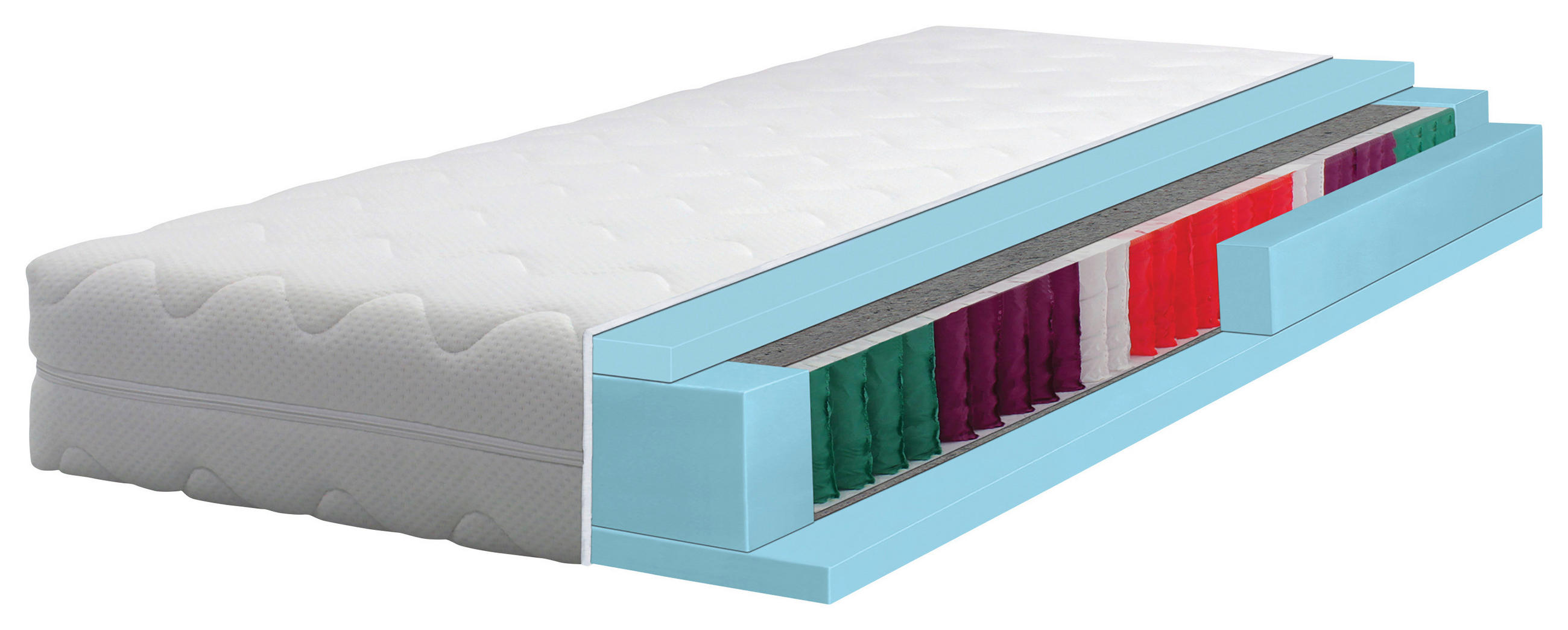 MADRAC  90/200 cm     - bijela, Moderno, tekstil (90/200cm) - Lesnina-XXXL