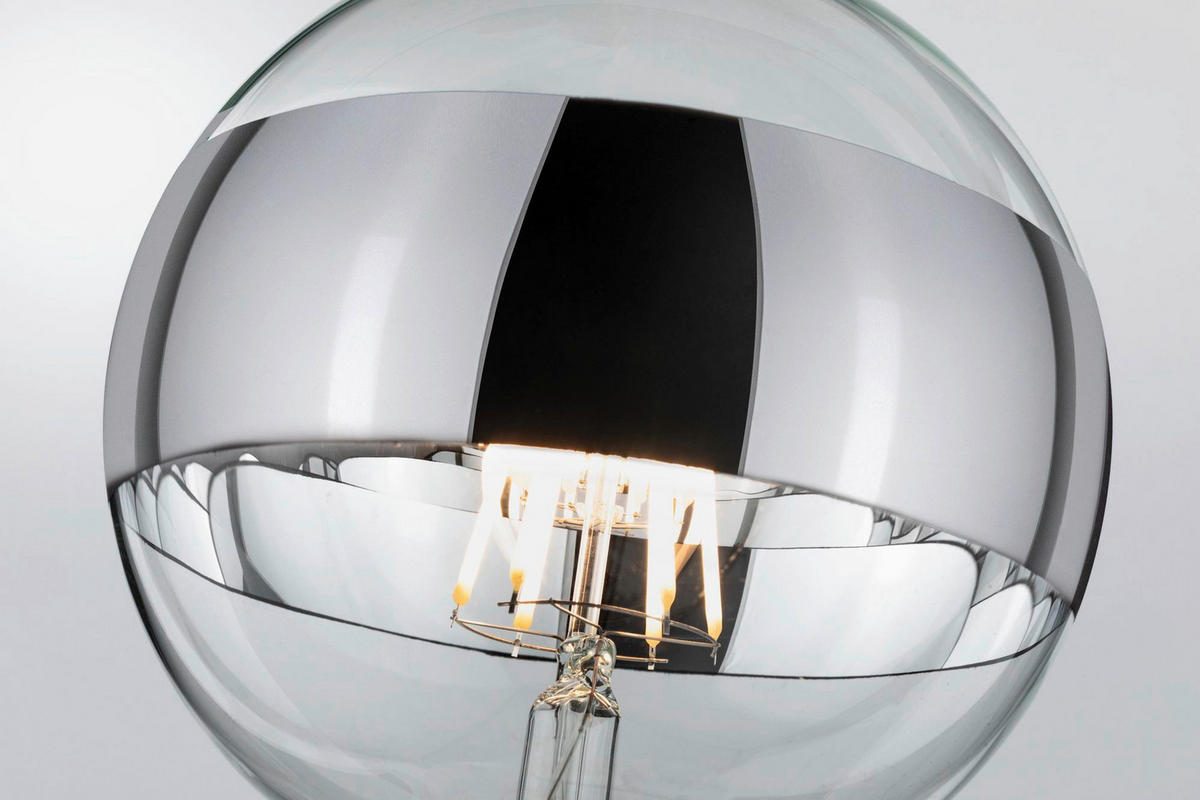 LED-LEUCHTMITTEL   E27 1x6,5W W 640 lm  - Klar/Silberfarben, Basics, Glas (17,4cm) - Paulmann