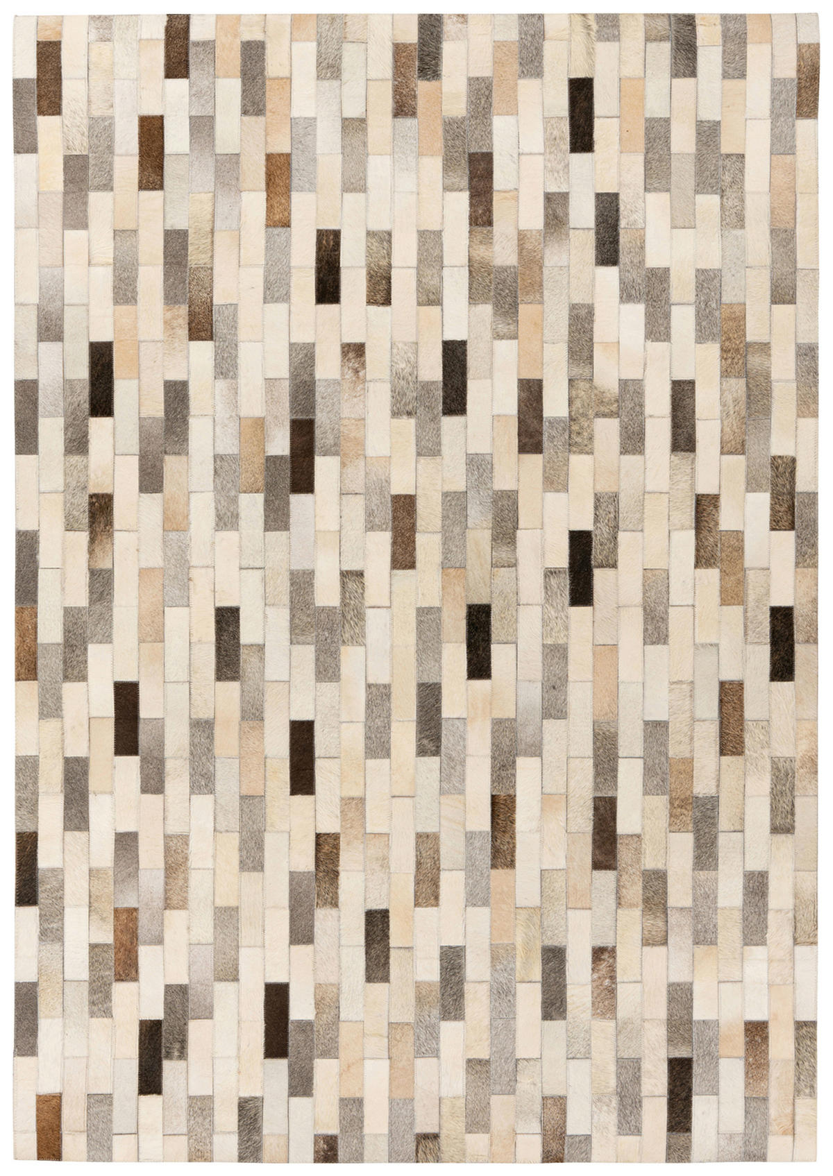 KOŽENÝ KOBEREC, 160/230 cm, šedá - šedá, Konvenční, textil/kůže (160/230cm)