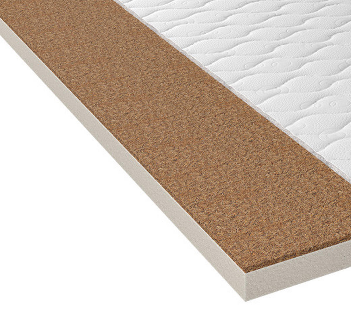 KOMFORTSCHAUMMATRATZE 80/200 cm Höhe ca. 10 cm 7 -Zonen - Weiß, Basics, Textil (80/200cm) - Xora
