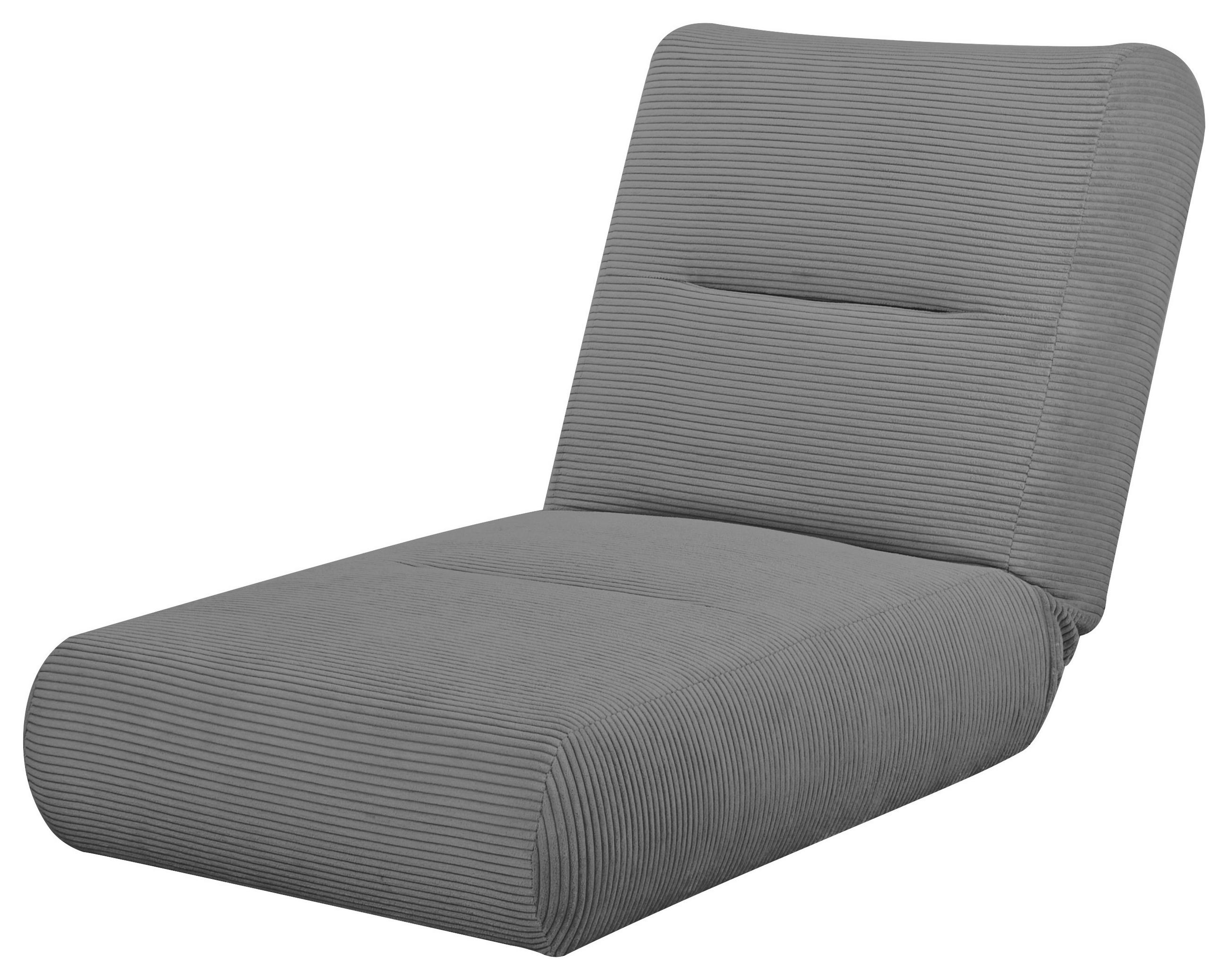 SCHLAFSESSEL in Cord Dunkelgrau  - Dunkelgrau, Design, Textil (81/88/160cm) - Livetastic