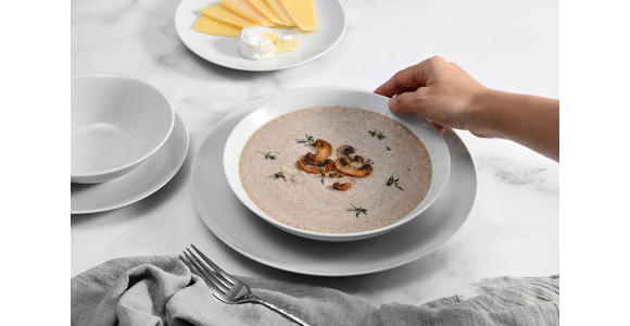 KOMBISERVICE 100-teilig  - Weiß, Basics, Keramik - Novel