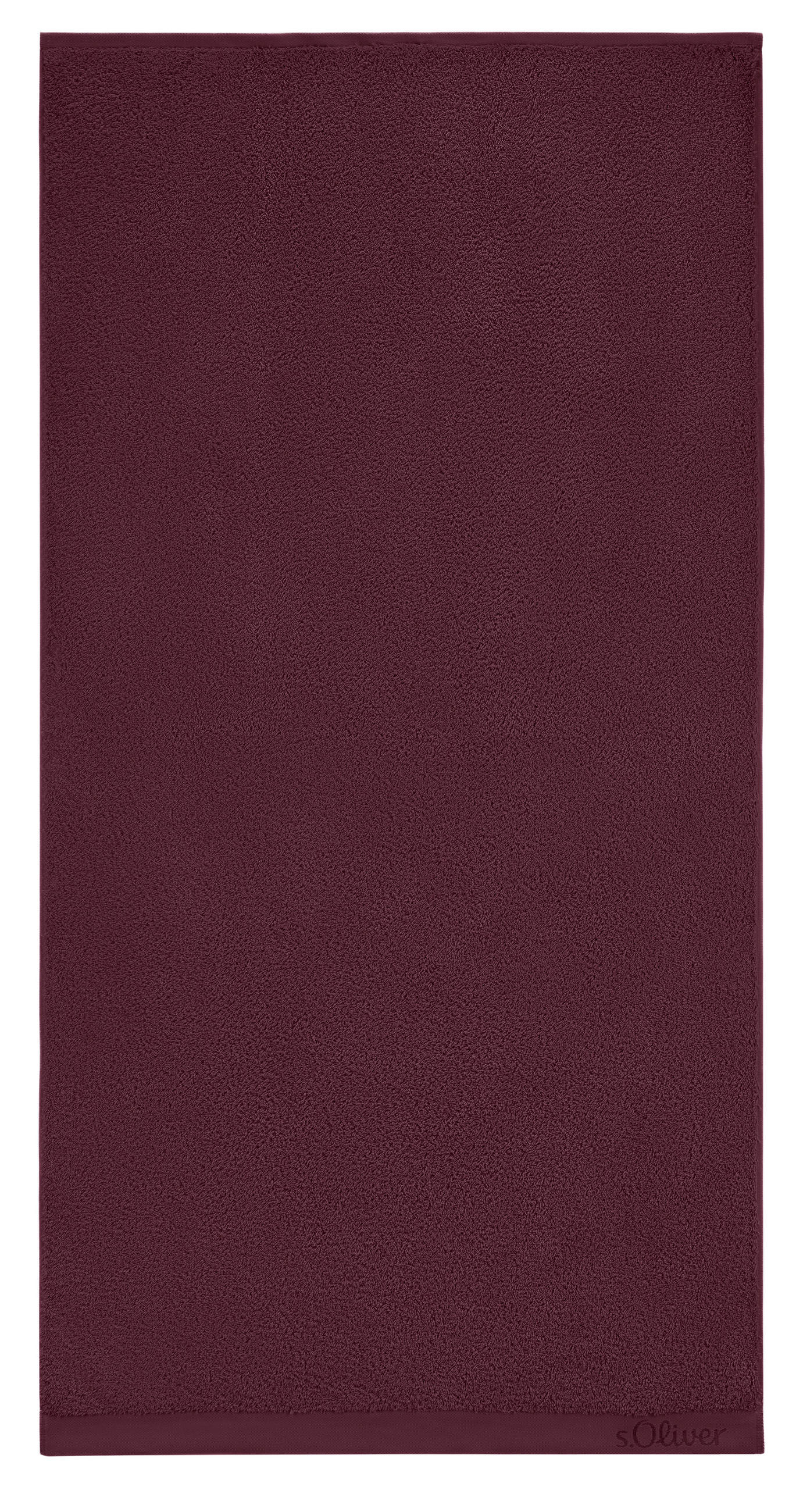 DUSCHTUCH 70/140 cm  - Weinrot, Trend, Textil (70/140cm) - S. Oliver