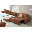 ECKSOFA in Bouclé Cognac  - Eichefarben/Cognac, MODERN, Holz/Textil (212/287cm) - Valnatura