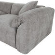 BIGSOFA in Flachgewebe Braun  - Schwarz/Braun, MODERN, Kunststoff/Textil (228/66/111cm) - Carryhome