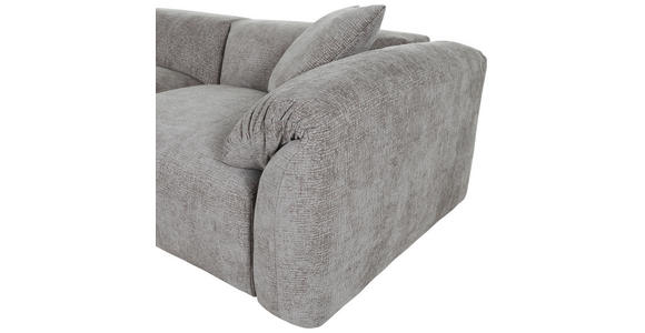 BIGSOFA in Flachgewebe Braun  - Schwarz/Braun, MODERN, Kunststoff/Textil (228/66/111cm) - Carryhome