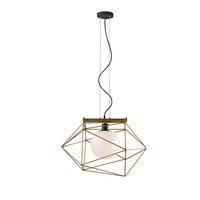 HÄNGELEUCHTE 40,5/29,5/150 cm  - Goldfarben/Schwarz, Design, Metall (40,5/29,5/150cm)