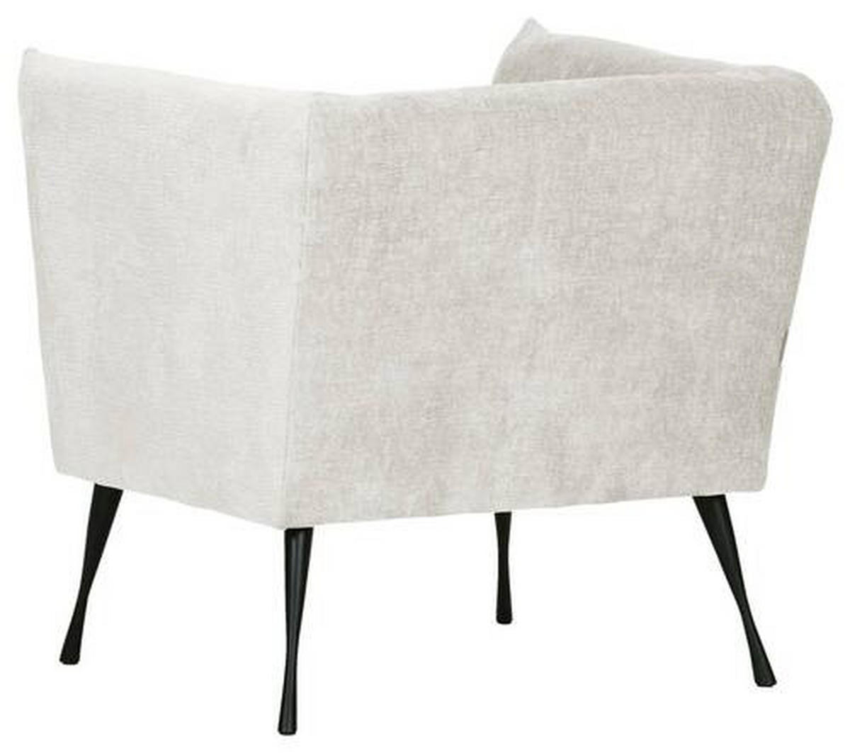 FÅTÖLJ i textil beige  - beige/svart, Design, metall/textil (76/73/76cm) - MID.YOU